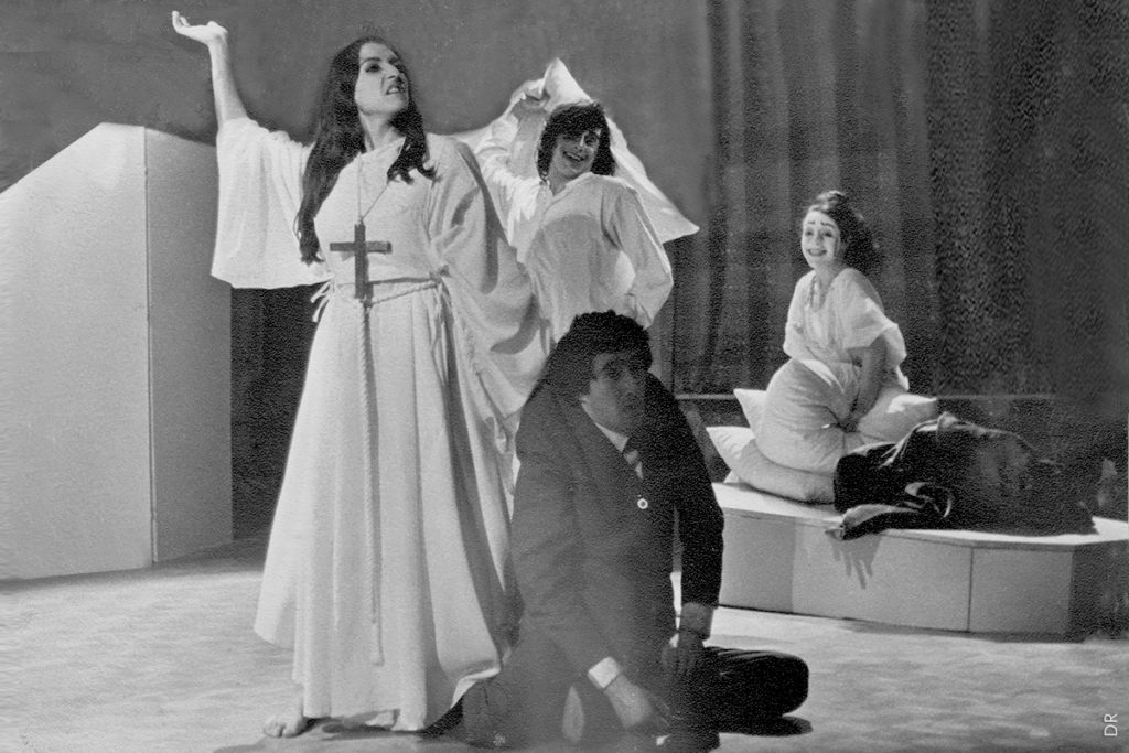 Isabelle Vodjdani (L’ange), Yves Plunian (L’amant), Yves Grenier (Mockinpott), Nicole Fournière (La femme)