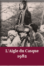 Affiche aigle du casque