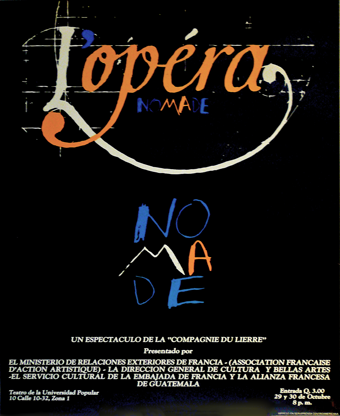 Affiche Opéra Nomade