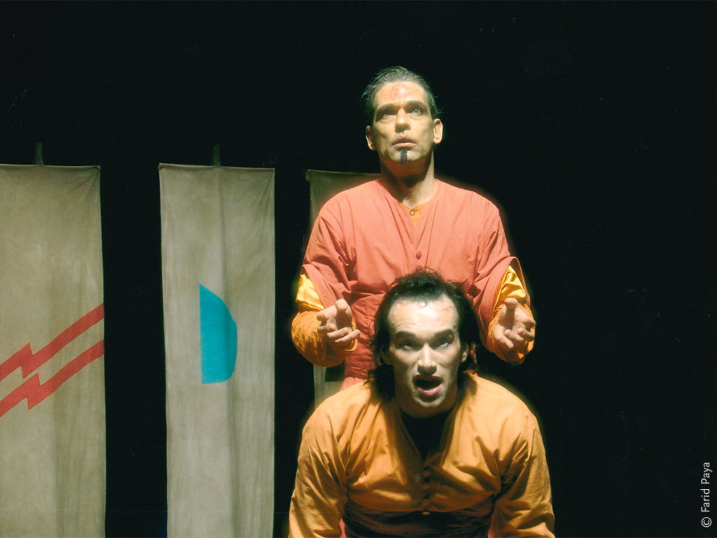 Pascal Arbeille (Guilgamesh, haut), Anthony Moreau (Enkidu, bas