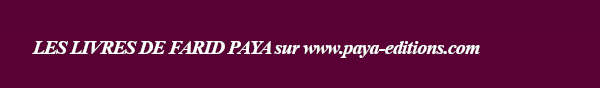 livres de Farid Paya